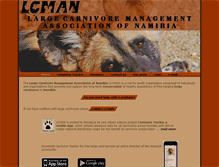 Tablet Screenshot of carnivore-namibia.org